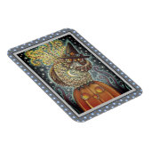 FUNNY HEADLESS HORSEMAN OWL, SLEEPY HOLLOW BIRD MAGNEET (Rechterzijde)