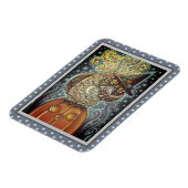 FUNNY HEADLESS HORSEMAN OWL, SLEEPY HOLLOW BIRD MAGNEET (Linkerzijde)