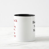 Funny Health and Safety Danger Sign Joke Gift Mok (Midden)