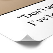 Funny Health Safety Humor Poster (Hoek)