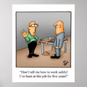 Funny Health Safety Humor Poster (Voorkant)