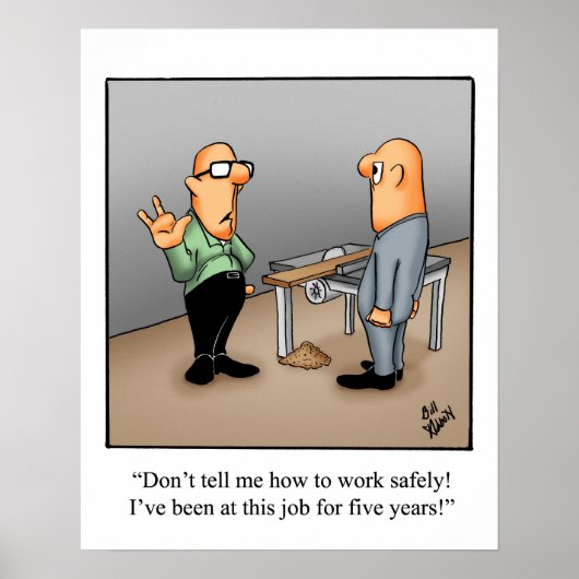 Funny Health Safety Humor Poster (Voorkant)