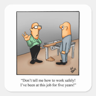 Funny Health Safety Humor Sticker