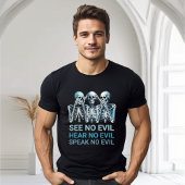 Funny Hear Speak See No Evil Halloween T-shirt