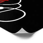 Funny Heart Beats Nurse Nursing Medical Poster (Hoek)