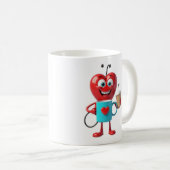 Funny Heart Coffee Mug Koffiemok (Voorkant rechts)