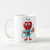 Funny Heart Coffee Mug Koffiemok (Links)