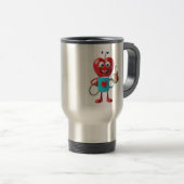 Funny Heart Coffee Mug Reisbeker (Voorkant rechts)