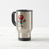 Funny Heart Coffee Mug Reisbeker (Voorkant links)