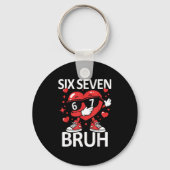 Funny Heart Dab 67 Valentine Bruh Six Seven Meme G Sleutelhanger (Voorkant)