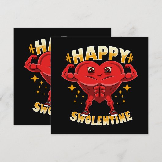 Funny Heart Gym Workout Valentijn Gift (Voorkant / Achterkant)