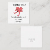 Funny Heart Hartelijk dank voor uw kaartje, Weddin Informatiekaartje (Voorkant / Achterkant)