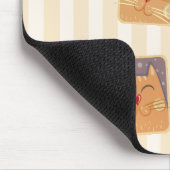 Funny Heart Nose Cats Mousepad Muismat (Hoek)