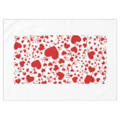 Funny Heart Pattern V + uw achtergrondkleur Tafelkleed (Voorkant (Horizontaal))