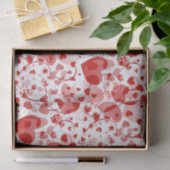 Funny Heart Pattern VII - rood wit + jouw idee Tissuepapier (Geschenk)