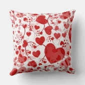 Funny Heart Pattern VII + uw namen en ideeën Kussen (Achterkant)