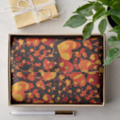 Funny Heart Pattern VIII - zwart rood geel Tissuepapier (Geschenk)