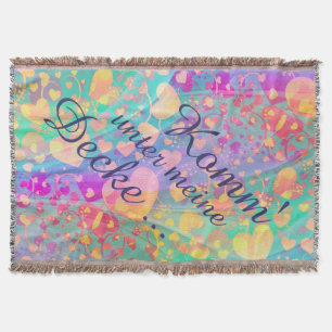 Funny Heart Pattern XI + jouw idee Deken