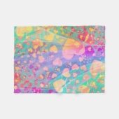 Funny Heart Pattern XI - pastelkleurig Fleece Deken (Voorkant (Horizontaal))