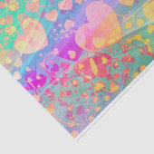 Funny Heart Pattern XI - pastelkleurig Tissuepapier (Detail)