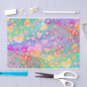 Funny Heart Pattern XI - pastelkleurig Tissuepapier (Craft)
