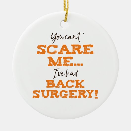 Funny Heart Surgery Recovery ‘Scare’ Keramisch Ornament (Voorkant)