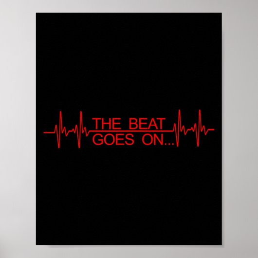 Funny Heart Transplant Art Men Women Heart Attack Poster (Voorkant)