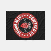 Funny Heart Transplant Survivor Quote Living Heart Fleece Deken (Voorkant (Horizontaal))