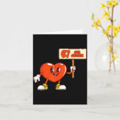 Funny Hearts 67 Valentine Six Seven Meme Gen Alpha Kaart (Gele Bloem)