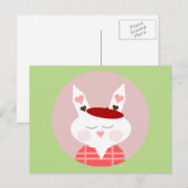 Funny Hearts Bunny Briefkaart (Voorkant / Achterkant)