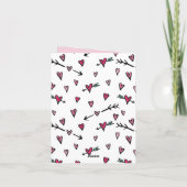 Funny Hearts Minimalist Valentijnsdag voor vriende Bedankkaart (Achterkant)