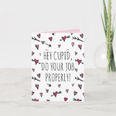 Funny Hearts Minimalist Valentijnsdag voor vriende Bedankkaart (Voorkant)