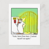 Funny Heavenly Humor Briefkaart (Voorkant)