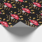 Funny Heavy Metal Mushroom Cadeaupapier (Hoek)
