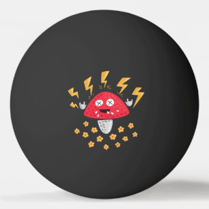 Funny Heavy Metal Mushroom Pingpongbal