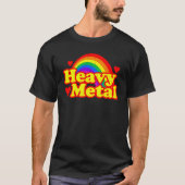 Funny Heavy Metal Rainbow friend T-shirt (Voorkant)