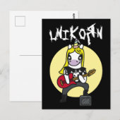 Funny Heavy Metal Unicorn Briefkaart (Voorkant / Achterkant)