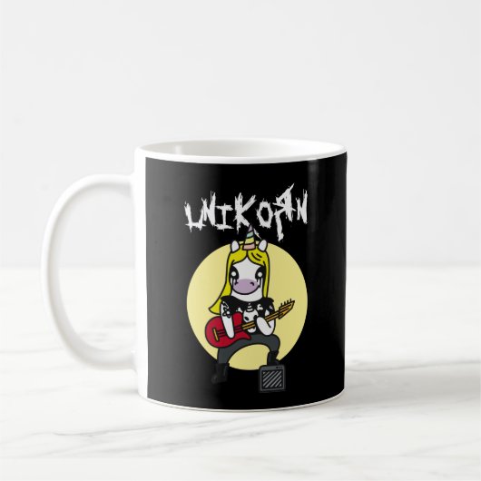 Funny Heavy Metal Unicorn Koffiemok (Links)