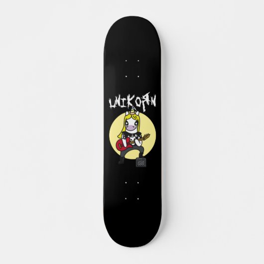 Funny Heavy Metal Unicorn Persoonlijk Skateboard (Voorkant)