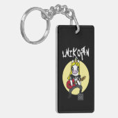 Funny Heavy Metal Unicorn Sleutelhanger (Voorkant Links)