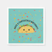 Funny Hebben een Fantastaco Verjaardag en Kawaii T Servet (Voorkant)