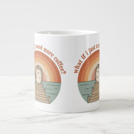 Funny Hedgehog Coffee Morning Slogan Mug Grote Koffiekop