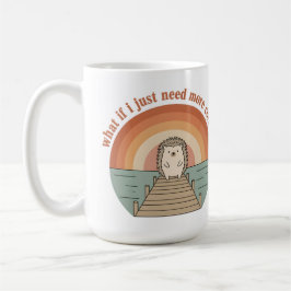 Funny Hedgehog Coffee Morning Slogan Mug Koffiemok