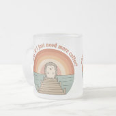 Funny Hedgehog Coffee Morning Slogan Mug Matglas Koffiemok (Voorkant links)