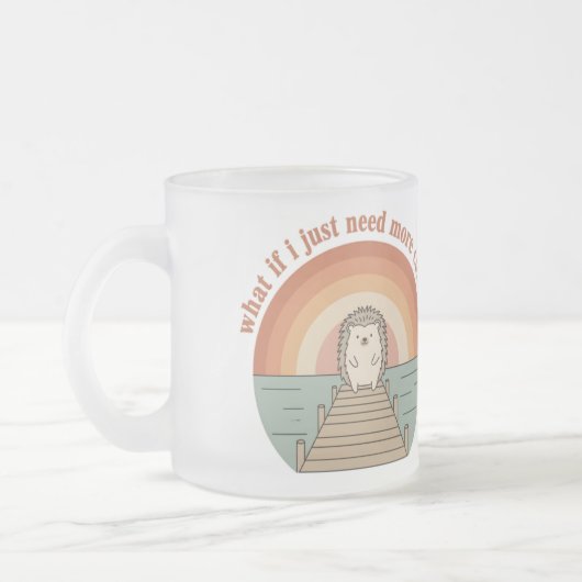 Funny Hedgehog Coffee Morning Slogan Mug Matglas Koffiemok (Links)