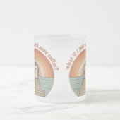 Funny Hedgehog Coffee Morning Slogan Mug Matglas Koffiemok (Center)