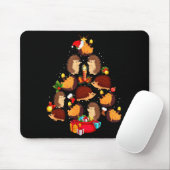 Funny Hedgehogs Christmas Tree Light Pajama Hedgeh Muismat (Met muis)