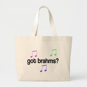 Funny heeft brahms Colorful Design Grote Tote Bag