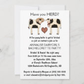 Funny Heifer Cow Bachelorette Kaart (Achterkant)
