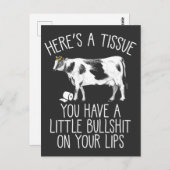Funny Heifer Crybaby Cow Farmer Bull Softie Briefkaart (Voorkant / Achterkant)